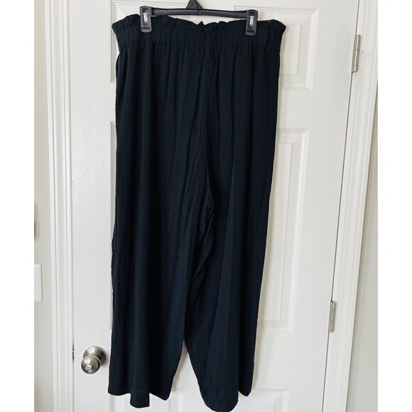 NWT J. Crew x Point Sur High Rise Black Pants size 16T. Gauzey, Lightweight, - Picture 2 of 3